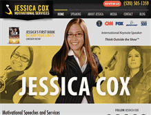 Tablet Screenshot of jessicacox.com